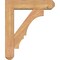 Ekena Millwork Balboa Craftsman Smooth Bracket w/ Offset Brace, Western Red Cedar, 5 1/2"W x 20"D x 24"H BKT0604X20X24BOA04SWR - alternate 2